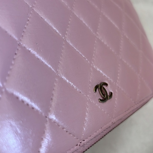 Chanel CC Patent Leather Timeless Wallet on Chain WOC Chain Crossbody Purse Bag - Picture 5 of 15